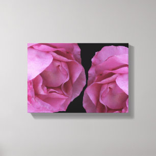 Romantische hübsch rosa Rosen, einfach, modern und Leinwanddruck