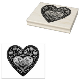 Romantische Impressionen: Gouache Valentine Hearts Gummistempel
