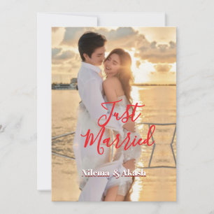Romantische "Just Married" Sunset Couple Personali