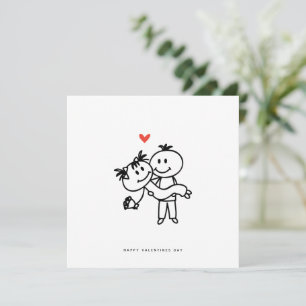 Romantische Karte - Geburtstagskarte Valentinstag 