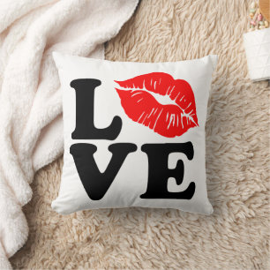 Romantische Kiss-Liebe Kissen