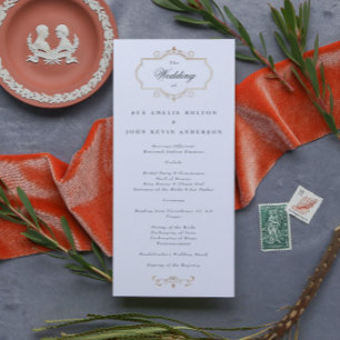 Romantische klassische Goldhochzeit Programm