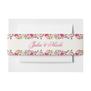 Romantische klassische Pearl Swan Floral Frame Wed Einladungsbanderole