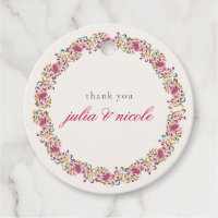 Romantische klassische Pearl Swan Floral Frame Wed