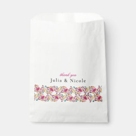 Romantische klassische Pearl Swan Floral Frame Wed Geschenktütchen