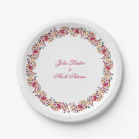 Romantische klassische Pearl Swan Floral Frame Wed