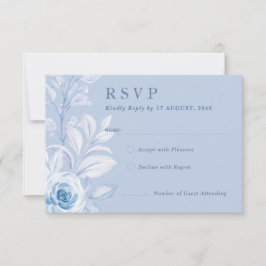 Romantische Klassische UAWG mit floraler Chic RSVP Karte