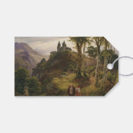Romantische Landschaft mit Klosteranlage Geschenkanhänger