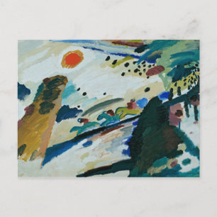 Romantische Landschaft von Wassily Kandinsky Postkarte