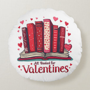 Romantische Lesestimmung: Cozy Valentinsgeschenk Rundes Kissen