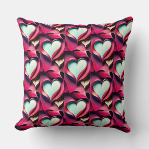 Romantische Liebe Herzdesign Pilze Kissen