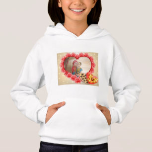 Romantische Liebe Herzens Kunstdruckerei Hoodie