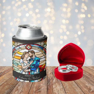 Romantische Liebe im Glass-Stil Europäische Hochze Dosenkühler
