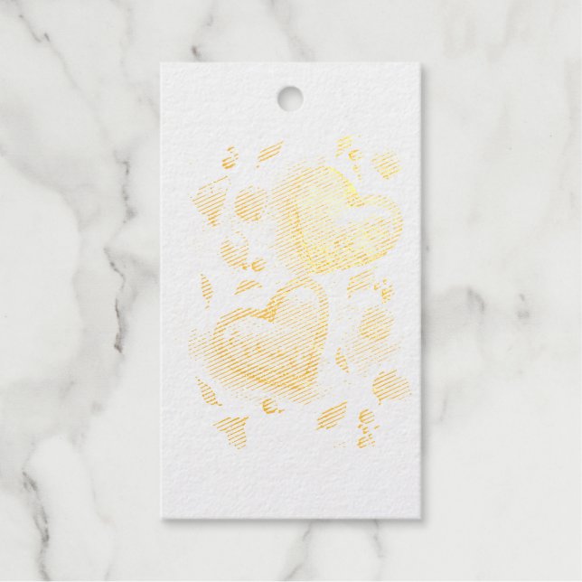Romantische Liebe in Bloom Geschenkanhänger (Vorderseite)