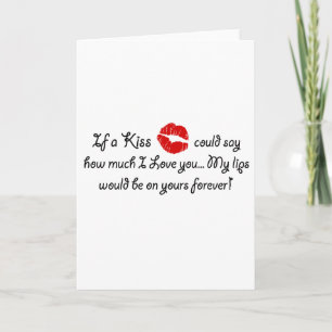 Romantische Liebe Kiss Zitat Kissing Romantikzitat Karte