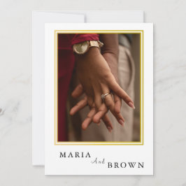 Romantische Liebe Moderne Minimalistische Hochzeit Einladung