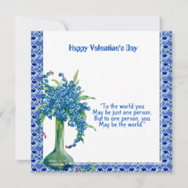 Romantische Liebe Zitat Sweetheart Floral Vase Cus