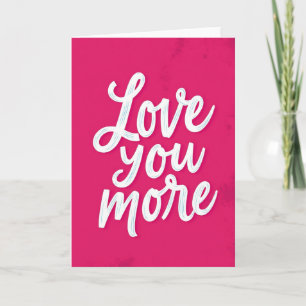 Romantische Liebes-Script-Karte Karte