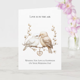Romantische Liebesgeburten Hochzeit Karte