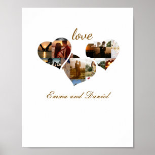 Romantische Liebeswandkunst, Valentinstag-Dekorati Poster