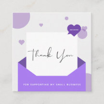 Romantische Lila Liebe Letter Dankeschön Nachricht