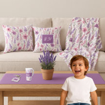 Romantische lila rosa Pastel Botanischer Frühlings