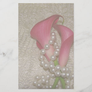 Romantische Lilies & Pearls Magie Briefpapier