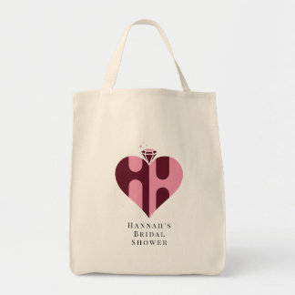 Romantische Luxus-HH-Monogramm-Hochzeit Tragetasche