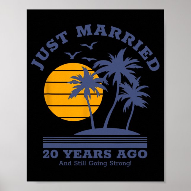 Romantische Matching Paare - 20. Hochzeit Annivers Poster (Vorne)