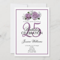 Romantische Mauve Rose Geburtstag