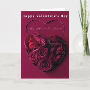 Romantische "Mein Herz überfloss" Red Valentins