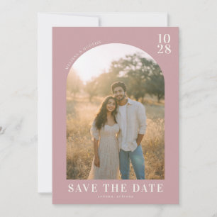 Romantische Minimalistische Pink-Fotografie Save The Date