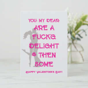 Romantische minimalistische unartige Valentinstags Feiertagskarte
