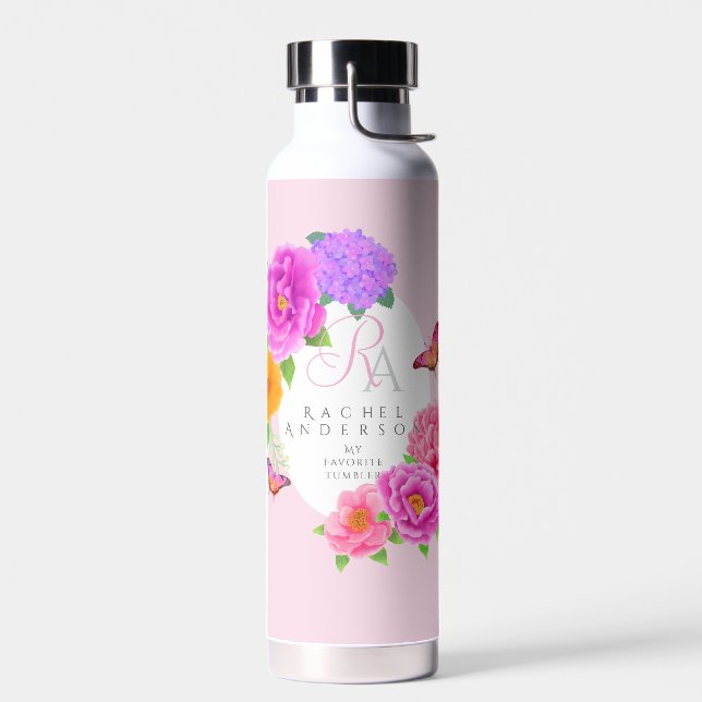 Romantische Monographie-Garten Trinkflasche (Links)