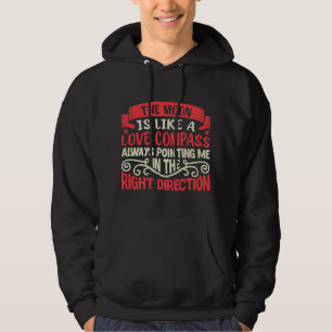 Romantische Moon Soulmate Designs für ein Mondastr Hoodie