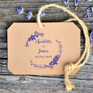 Romantische Namen und Termine für Hochzeiten Gummistempel