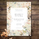 Romantische neutrale Vintage Hydrangeas-Hochzeit Einladung<br><div class="desc">Erleben Sie das Wesen der zeitlosen Romantik mit unserer exquisiten Hochzeit in einer Einladung. Auf einem cremefarbenen Hintergrund gefertigt, präsentiert sich diese Einladung mit einer zarten Hydrangea-Blüte in zarten Creme- und Beigetönen, die durch Touchs von Rosa, Braun, Weich-Grün und Blau unterstrichen wird. Die verstreuten Bouquets schaffen eine romantische und ätherische...</div>