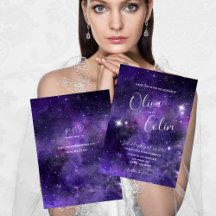 Romantische Night Sky Starlight Lila mit UAWG