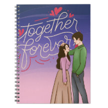 Romantische Notebook-Abdeckung mit Niedlichem K-Dr