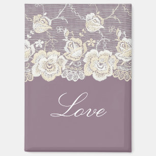 Romantische Orchidee Lila Liebe Magnet