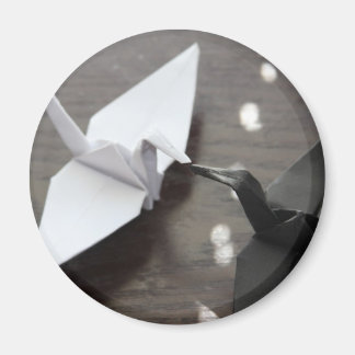 Romantische Origami-Krane Magnet