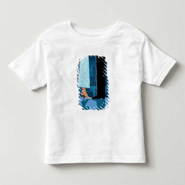 Romantische Paare in der Stadt Kleinkind T-shirt (Vorderseite)