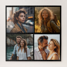Romantische Paarfoto-Collage-Puzzle