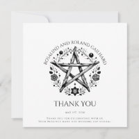 Romantische Pagan Wicca Hochzeitswohnung Dankeschö