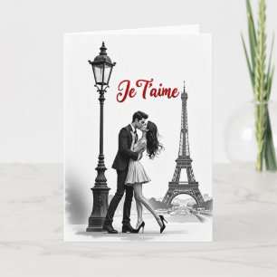 Romantische Paris-Liebeskarte Karte