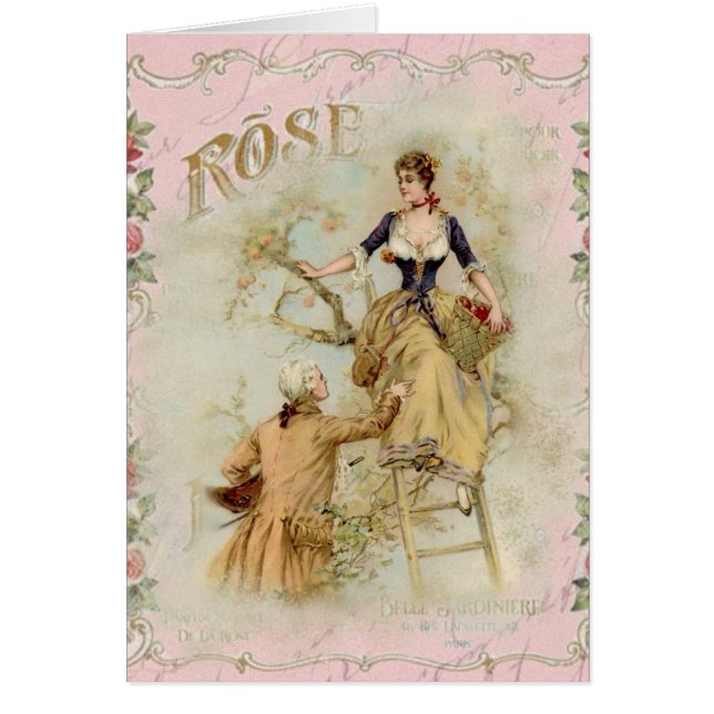 Romantische Paris Liebhaber rosa Shabbychie (Vorne)