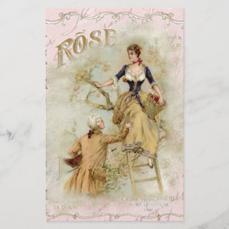 Romantische Paris Liebhaber rosa Shabbychie Briefpapier