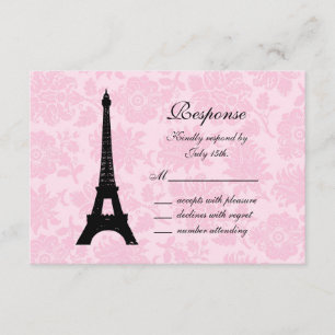 Romantische Pariser UAWG RSVP Karte