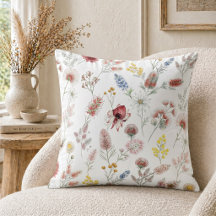 Romantische Pastell-Aquarell-Wildblumen
