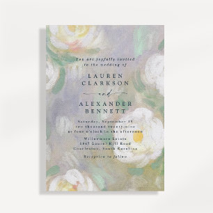 Romantische Pastell-Blumen-Hochzeitseinladung Einladung